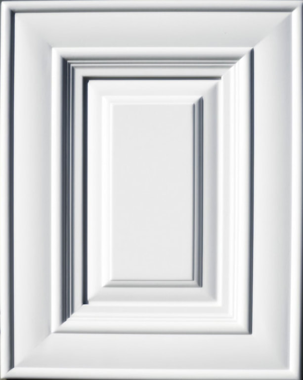 Traditional-style Charleston door in crisp Pure White, featuring a rectangular shape with a raised border and recessed center panel. The clean white hue offers a blend of classic elegance and modern design, brightening homes with its timeless appeal.